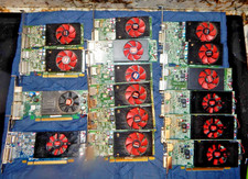 LOT OF 16 AMD RADEON GRAPHICS VIDEO CARD - Mixed Model Numbers - See Description