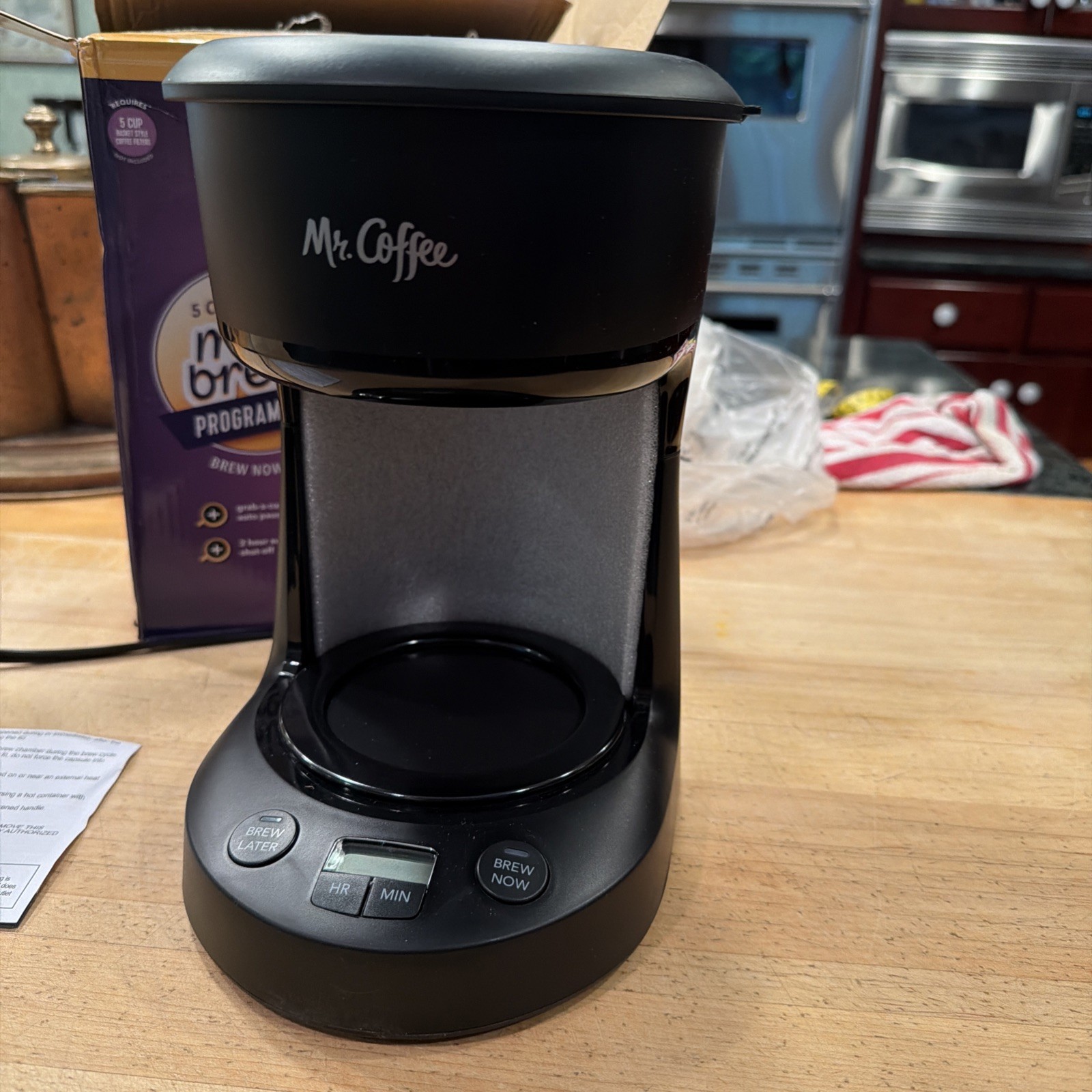 25 Oz. Mini Brew Black - No Carafe