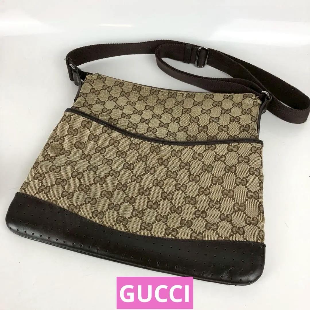 GUCCI GG Canvas Shoulder Bag for Women - Stylish Japan Import  