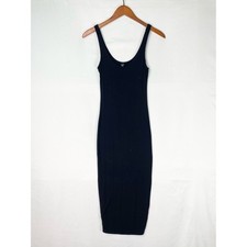 Windsor Bodycon Black Maxi Dress Scoop Neck