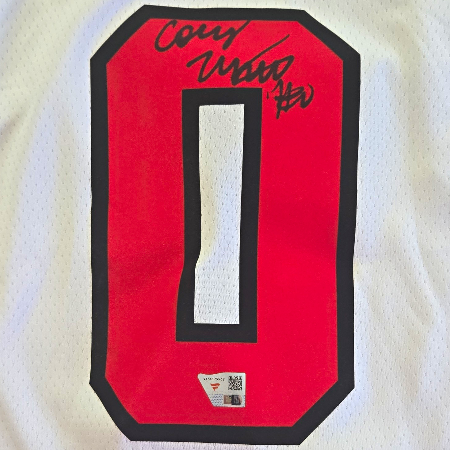 Nike Dri-FIT Coby White Chicago Bulls #0 NBA Jersey XL White Red Black Autograph