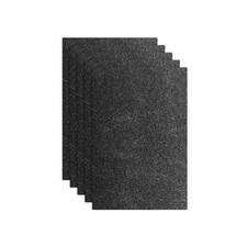 5Pcs 8"x12" Self-Adhesive EVA Black Foam Sheets 1.5mm Thick