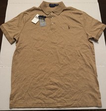 Nuevo con etiquetas Defecto Última Foto Polo Ralph Lauren Polo Personalizado Delgado Camel Beige Hombres Talla L