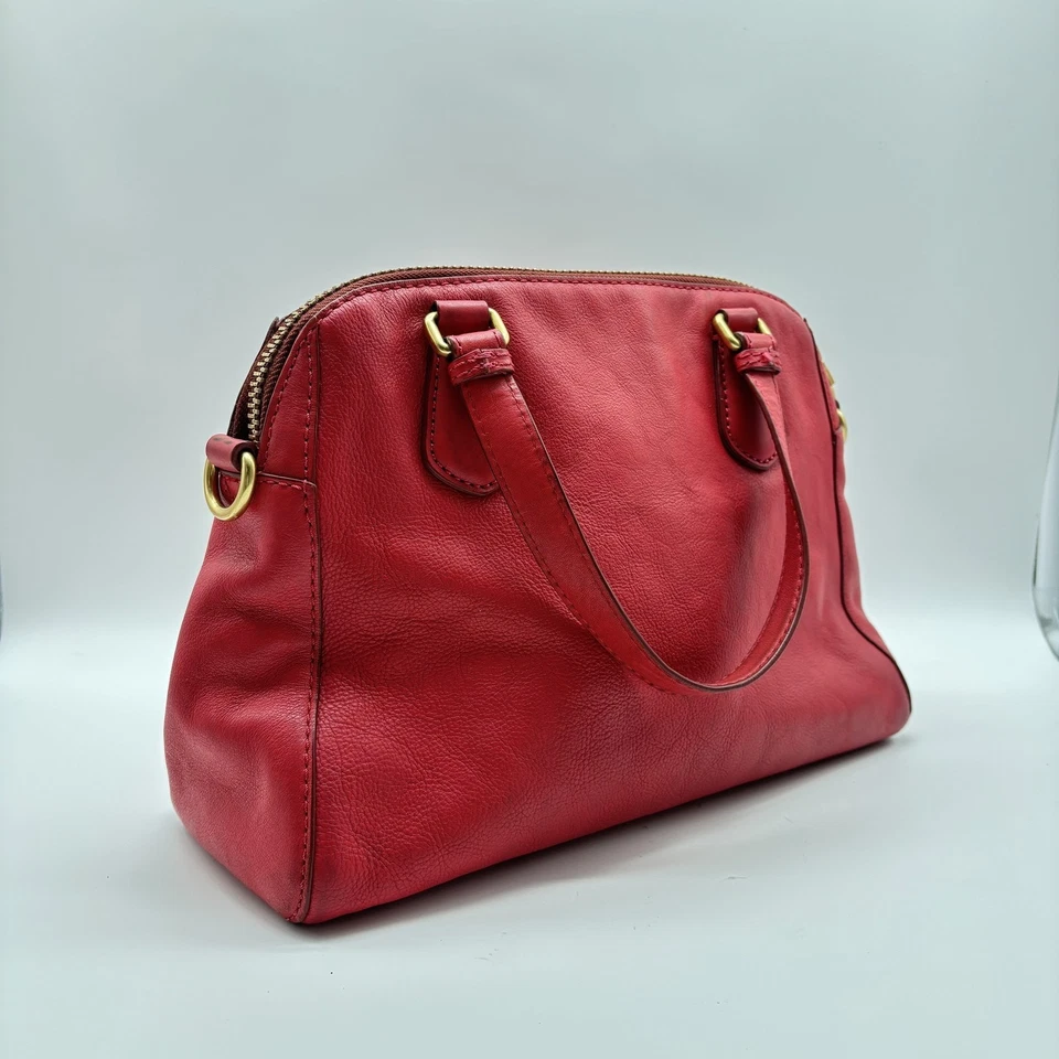 Bolso de mano Marc by Marc Jacobs para mujer rojo mediano de cuero Foto 3 de 4