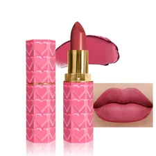 evpct 1Pcs Rose Pink Lipstick Silky Velvet Matte Lipstick Pack Sets for Women...