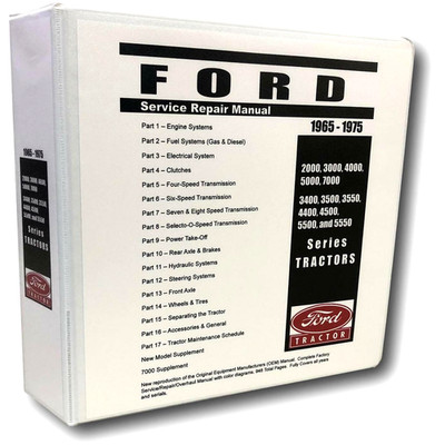 3400 Ford Tractor Technical Service Shop Repair Manual HUGE 948pgs COLOR charts