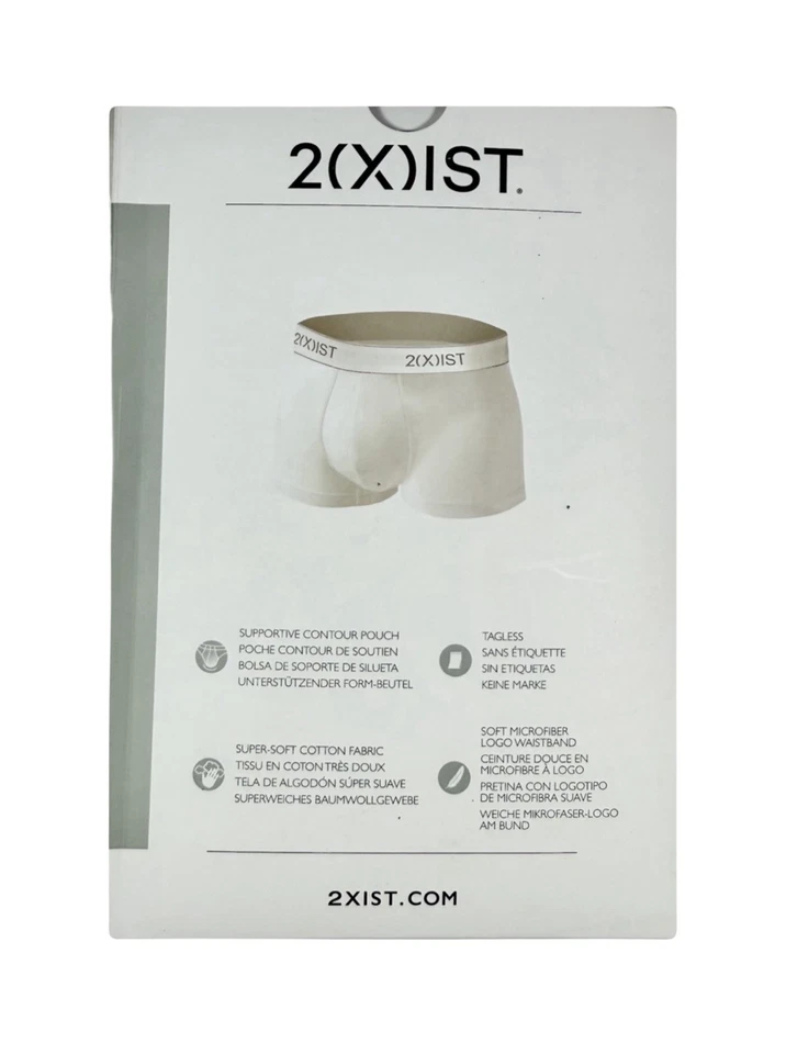NWT 2(X)IST.  Sz M. 3 Pack. Essential Cotton No Show Trunk. Multi. MSRP $39.00 - Image 3 of 4