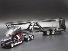 MACK ANTHEM RIG & CAR TRANSPORTER HAULER TRAILER BLACK 1:64 SCALE DIECAST MODEL