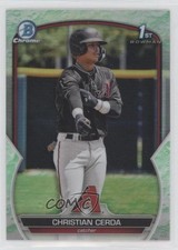 2023 Bowman Chrome Prospects Lunar Glow Refractor Christian Cerda #BCP-56 zi1