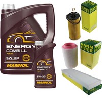 Inspektionspaket 6L Mannol Energy 5W-30 FüR Mini Mini Countryman Cooper SD ALL4