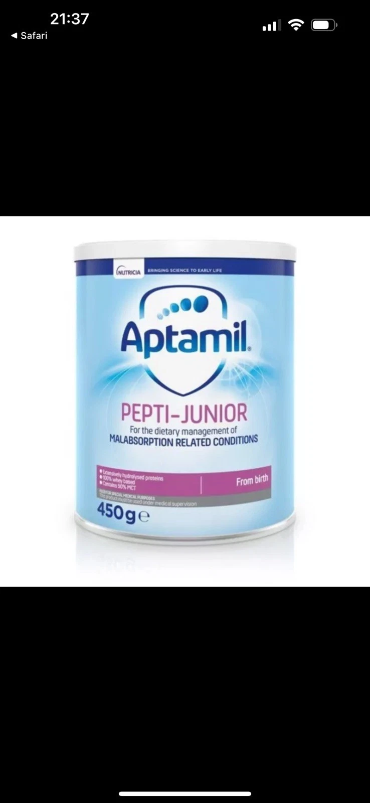 Aptimil Pepti1 junior baby Formula 450g