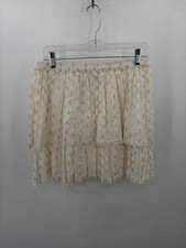 Pre-Owned Vineyard Vines Ivory Size Small A-Line Mini Skirt