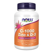 Vitamin C-1000 Zinc  Vitamin D-3 100 VegCaps