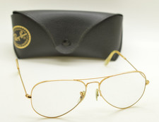 Ray-Ban Aviator Italy Gold Frame Only Sunglasses Men Women 58 14