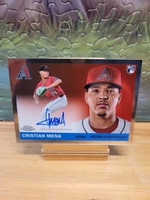 2025 Topps Chrome Platinum Anniversary Cristian Mena Rookie Base Auto #CPA-CME