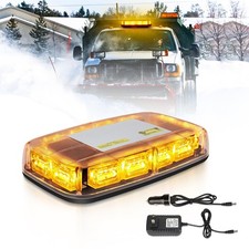 Rechargeable Amber Strobe Light - 17 Flash Modes 48 Led Beacon For Trucks Atv