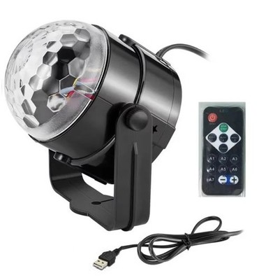 Discokugel Party Lichter 7 Farben LED USB Eingang Geräuschempfindlich RGB Fer...