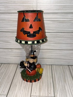 Vintage Halloween Witch Tea Light Holder With Shade  10  Home Decor Seasonal