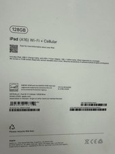 iPad A16 11th Gen WiFi Plus Cellular 64GB Blue Open Box