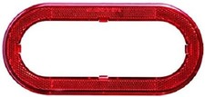 Optronics A78RXBP Red 6" Oval Flange Cover