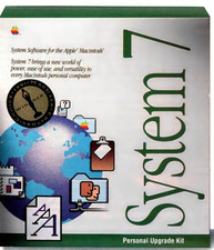 Vintage Apple Mac System 7: Macintosh, software PowerBook             