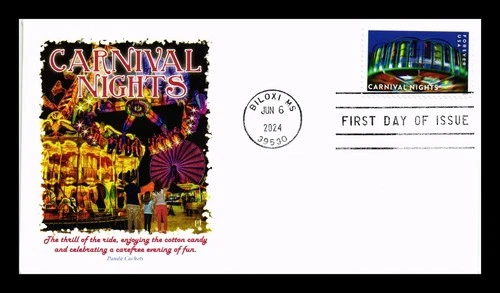 US COVER FIRST DAY OF ISSUE CARNIVAL NIGHTS PANDA CACHET