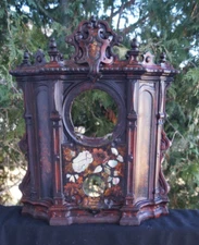Antique 1854 American Clock Co IRON FRONT Parlor Mantle Clock Frame - SUPER RARE