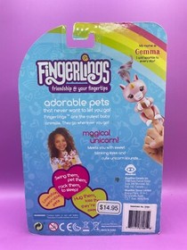 2016 Wow Wee Fingerlings Gemma Pink Baby Unicorn 5" Figure - NIB, scuff on arm