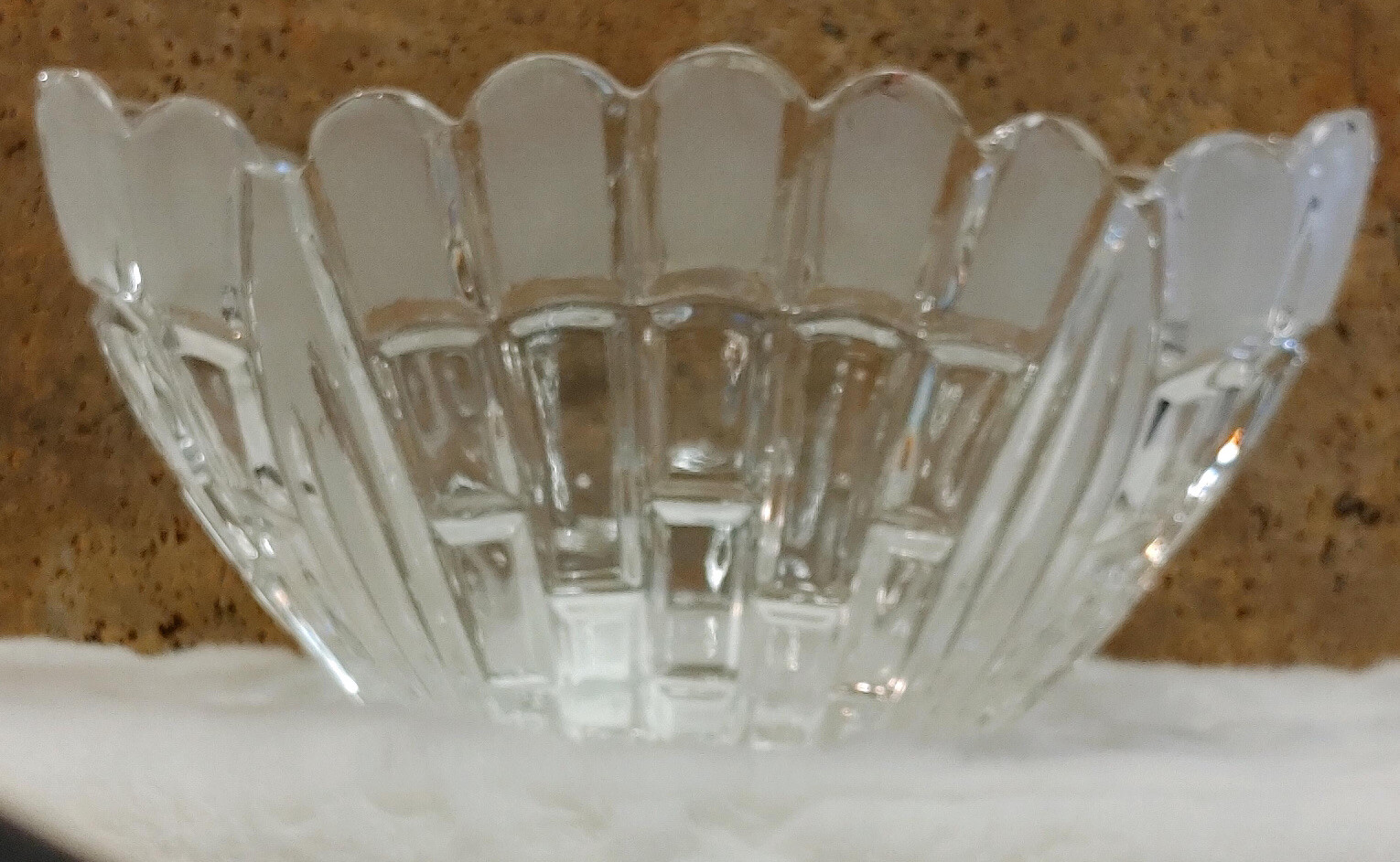 Crystal Glass Industries. Hand cut lead crystal made in Yogoslavia.