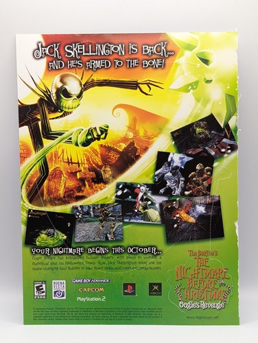 Nightmare Before Christmas Oogie's Revenge Magazine Print Ad Mask (2005) VG! - Picture 3 of 5