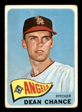 1965 Topps Baseball #140 Dean Chance GD *f1