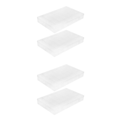  4 PCs Clear Plastic Organizer Box Divider Box Multifunktionaler