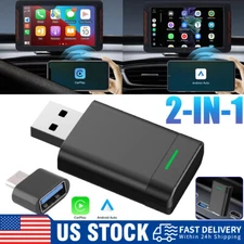 Mini Wireless CarPlay Adapter for iPhone Apple Plug & Play -Low Latency Converts
