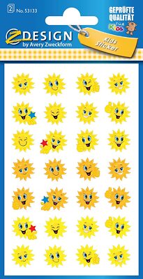 AVERY Zweckform 53133 Aufkleber Sonne 56 Papiersticker