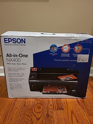 Epson All-In-One NX400 Print Copy Scan Photo Printer Scanner Copier New Open Box