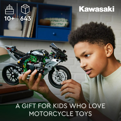 LEGO Technic Kawasaki Ninja H2R Motorcycle Display Toy 42170 Building Set New