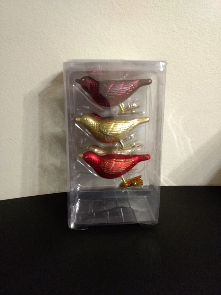 Juego de 6 portatarjetas Martha Stewart Living Bird Clip adorno/lugar nunca usado Foto 2 de 4