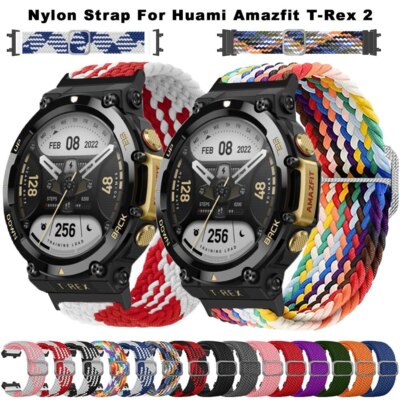Elastic Nylon Strap For Xiaomi Amazfit T-Rex 3 2 T Rex Pro Watch Band Bracelet