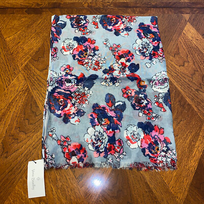 NWT Vera Bradley Soft Fringe Scarf In Exuberant Floral