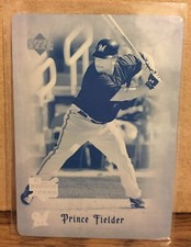 Prince Fielder 2006 Upper Deck Artifacts Rookie Cyan Printing Plate #1/1 RC SP