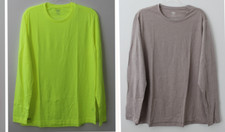 Athletic Works Men's Active Long Sleeve Tri Blend Tee Multicolor MultiSize NWT