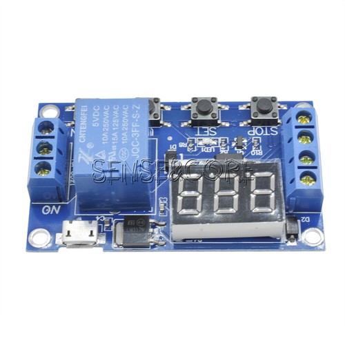 10PCS Digital LED Trigger Delay Cycle Timer Switch Relay Module Micro ...