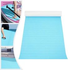EVA Foam Boat Flooring Marine Sea Decking Carpet , Sky Blue Rhombus Pattern Mat