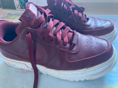 Damen Sneakers Nike Air Force 1 one af1 pixel 37,5 dunkelrot