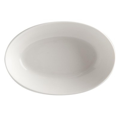 Maxwell & Williams White Basics Schale oval Servierschale Porzellan Weiß 20x14cm