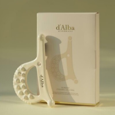 d'Alba Premium Slim Fit 100% Ceramic Guasha 7 types of Massage Real hand Made