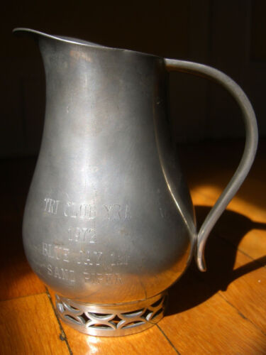 Tri-Club YRA Blue Jay 1st Place Blue Jay Sailing Trophy Pitcher- 1972 - Picture 1 of 10