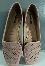 Zapatos sin cordones Moleca para mujer talla 8 rosa neutro beige planos Cottacore retro Y2K