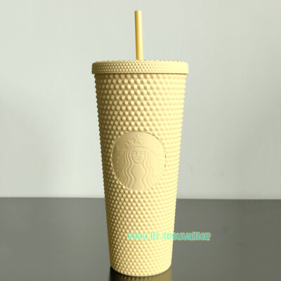 スターバックス Starbucks 2021 Starbucks 2021 China Matte / Gold Yellow Diamond Studded Tumbler