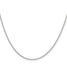 Sterling Silver Diamond-cut Cable Chain 16", 18", 20", 24", 26", 30" Lengths
